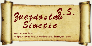 Zvezdoslav Simetić vizit kartica